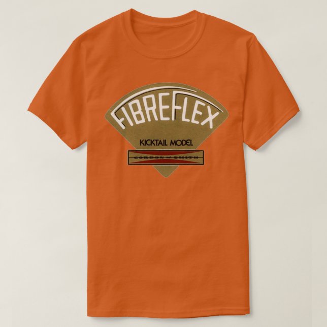 T-shirt Conception de skateboard rétro fibre (Design devant)