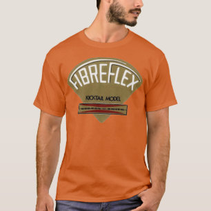 T-shirt Conception de skateboard rétro fibre