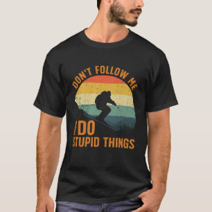 T-shirt Conception de ski cool pour hommes femmes skieur n