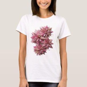 T-shirt Conception de slogan étoiles roses argentées iconi