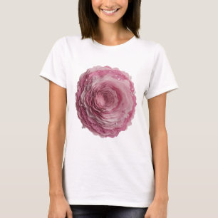 T-shirt Conception de slogan Rose Rose argentée spirituell