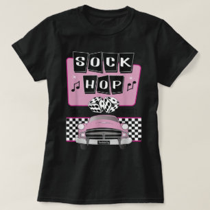 T-shirt Conception de soirée Sock Hop Rockabilly des année