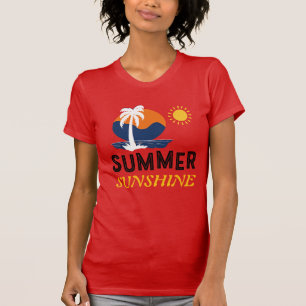 T-shirt Conception de soleil d'été