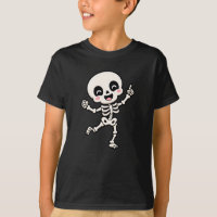 Conception de squelette dansant mignon pour Hallow