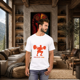 T-shirt Conception de style de vie d'action de silhouette