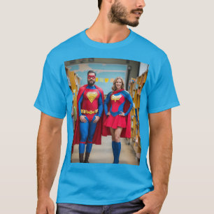 T-shirt Conception de superhero Educateurs