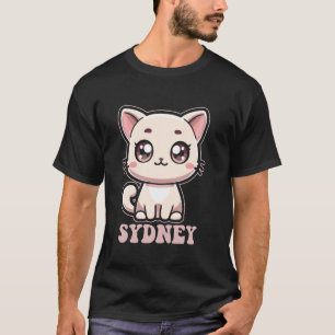 T-shirt Conception de Sydney Kitty Chat Mignon pour les Fi