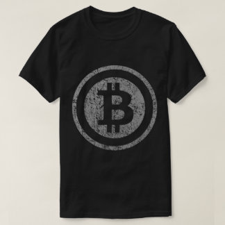 T-shirt Conception de symbole crypto Bitcoin Grunge