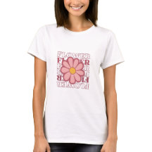 conception de t shirt fleur fille