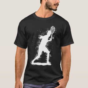 T-shirt Conception de tennis abstrait