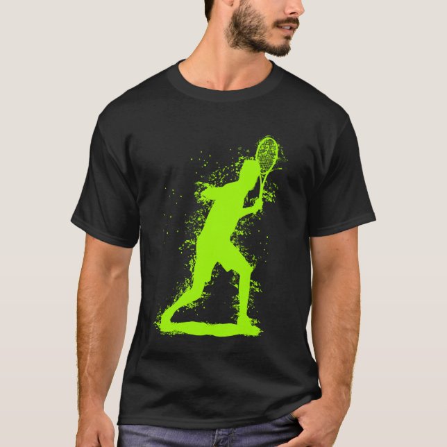 T-shirt Conception de tennis Abstraite (Devant)