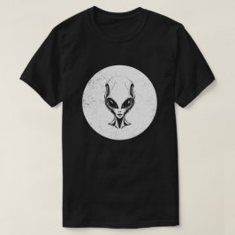 T-shirt Conception de tête extraterrestre mystérieuse