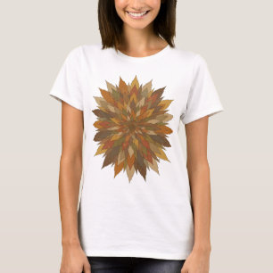 T-shirt Conception de texte FEUILLES D'AUTOMNE Gris Dynami