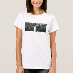 T-shirt Conception de texte Navy Edgy NEW YORK