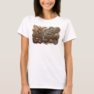 T-shirt Conception de texte Orange Chic POURQUOI ATTENDRE