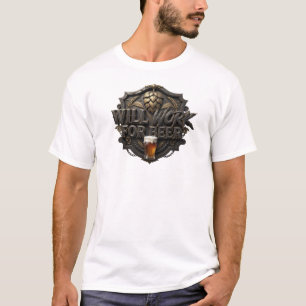T-shirt Conception de texte stylée rouge TRAVAILLERA POUR