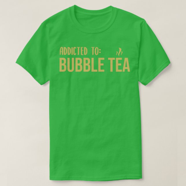 T-shirt Conception de thé bulle accroché par thé bulle 2 (Design devant)