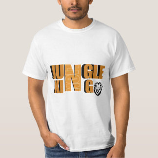 T-shirt conception de thème de roi de la jungle