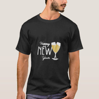 T-shirt Conception de toast au Champagne Bonne Année – Fêt
