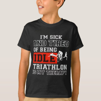 T-shirt conception de triathlon
