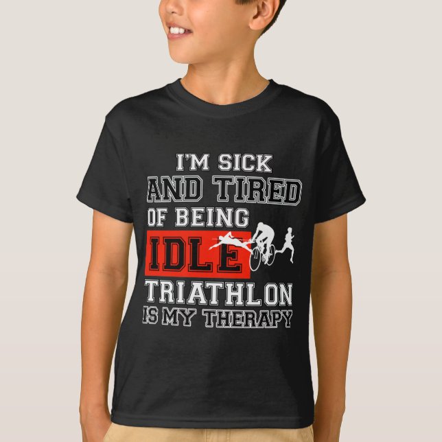 T-shirt conception de triathlon (Devant)