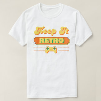 T-shirt Conception de typographie de jeu rétro