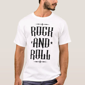 T-shirt Conception de typographie gothique Rock and Roll