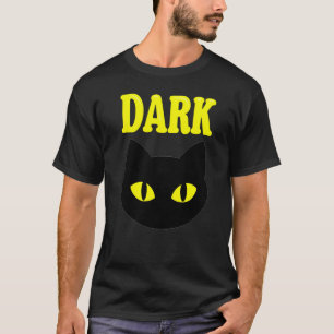 T-shirt Conception de typographie minimaliste Yeux de chat