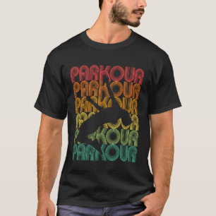 T-shirt Conception de typographie Parkour Parcours Freerun