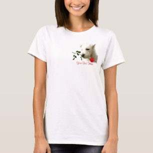 T-shirt Conception de Valentine de rose rouge de Westie