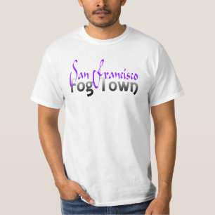 T-shirt Conception de ville de brouillard de surnom de San