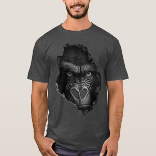 T-shirt Conception de visage de gorille Art d'impression d