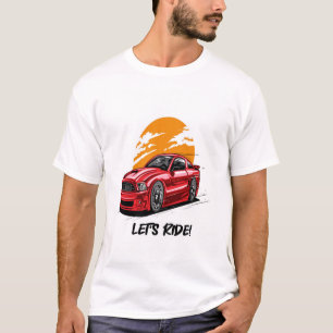 T-shirt Conception de voiture classique