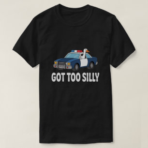 T-shirt Conception de voiture de police Funny Goose – Mème