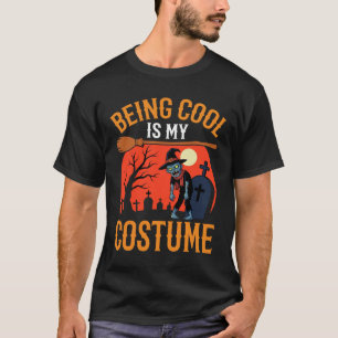 T-shirt Conception de zombie de costume Halloween étant co