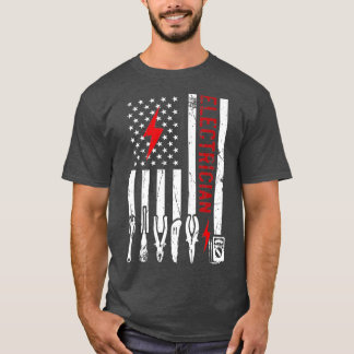 T-shirt Conception d'électricien pour hommes et amusant De