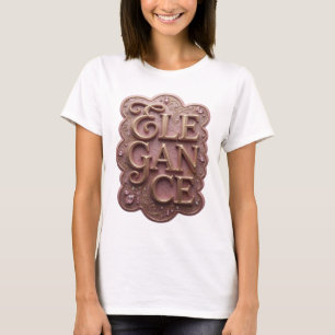 T-shirt Conception d'élégance en or saisissante