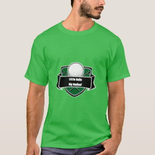T-shirt Conception d'emblème de bouclier avec balle et clu