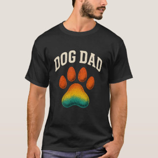 T-shirt Conception d'empreinte de patte drôle en détresse