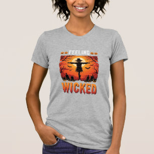 T-shirt Conception d'épouvantail d'Halloween qui se sent m