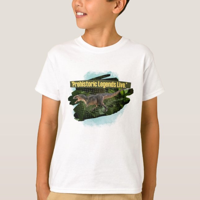 T-SHIRT CONCEPTION DES DEVIS DE DINOSAUR (Devant)