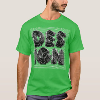 T-shirt conception des lignes d'onde