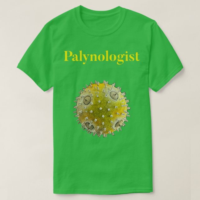 T-shirt Conception des Palynologistes pour pollen et l'amo (Design devant)