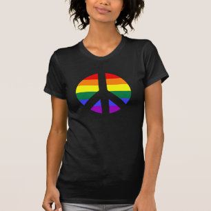 T-shirt Conception des signes arc-en-ciel