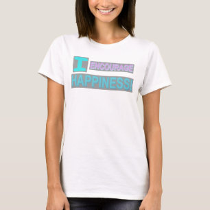 T-shirt Conception d'expression mignonne "Encourager le bo