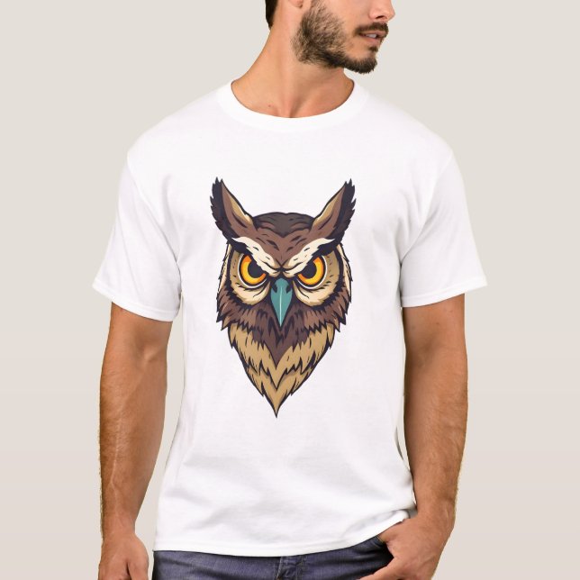 T-shirt Conception d'impression de Owl (Devant)