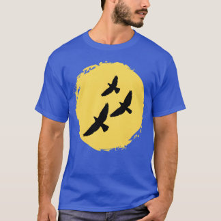 T-shirt Conception d'oiseaux vintage
