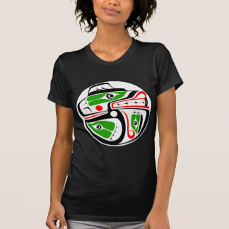 T-shirt Conception d'ours et de saumon