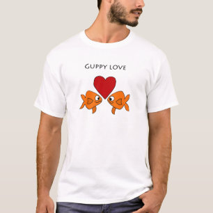 T-shirt Conception drôle d'amour de guppy