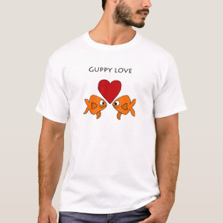 T-shirt Conception drôle d'amour de guppy